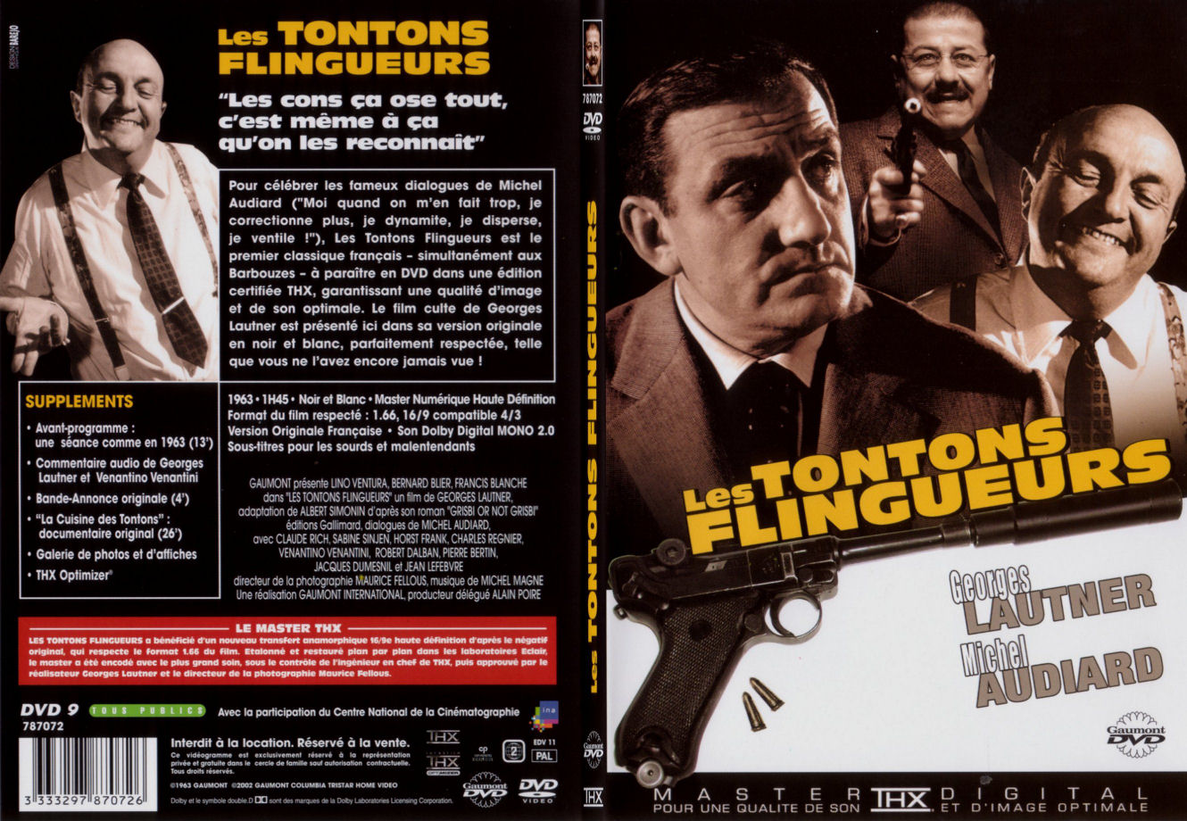 Jaquette DVD Les tontons flingueurs - SLIM