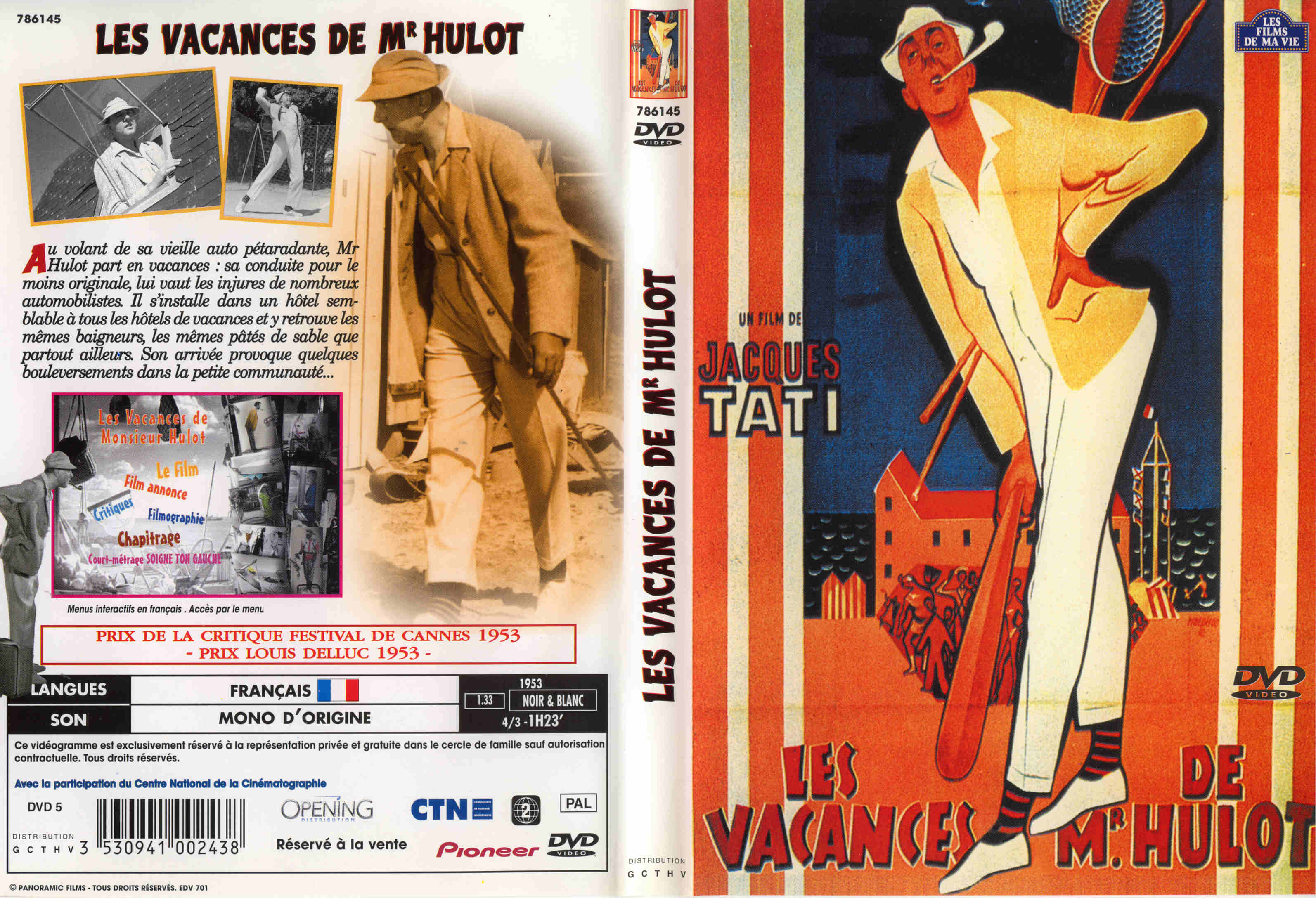 Jaquette DVD Les vacances de Monsieur Hulot