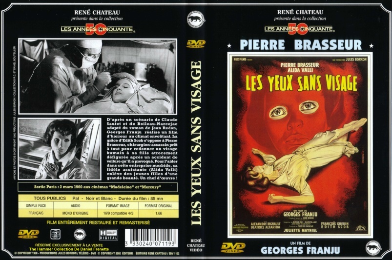 Jaquette DVD Les yeux sans visage