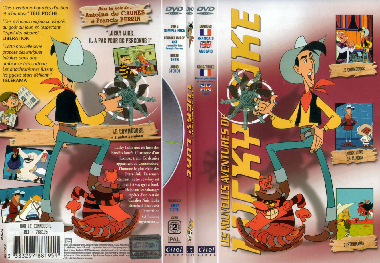 Jaquette DVD Lucky Luke - Le commodore - SLIM