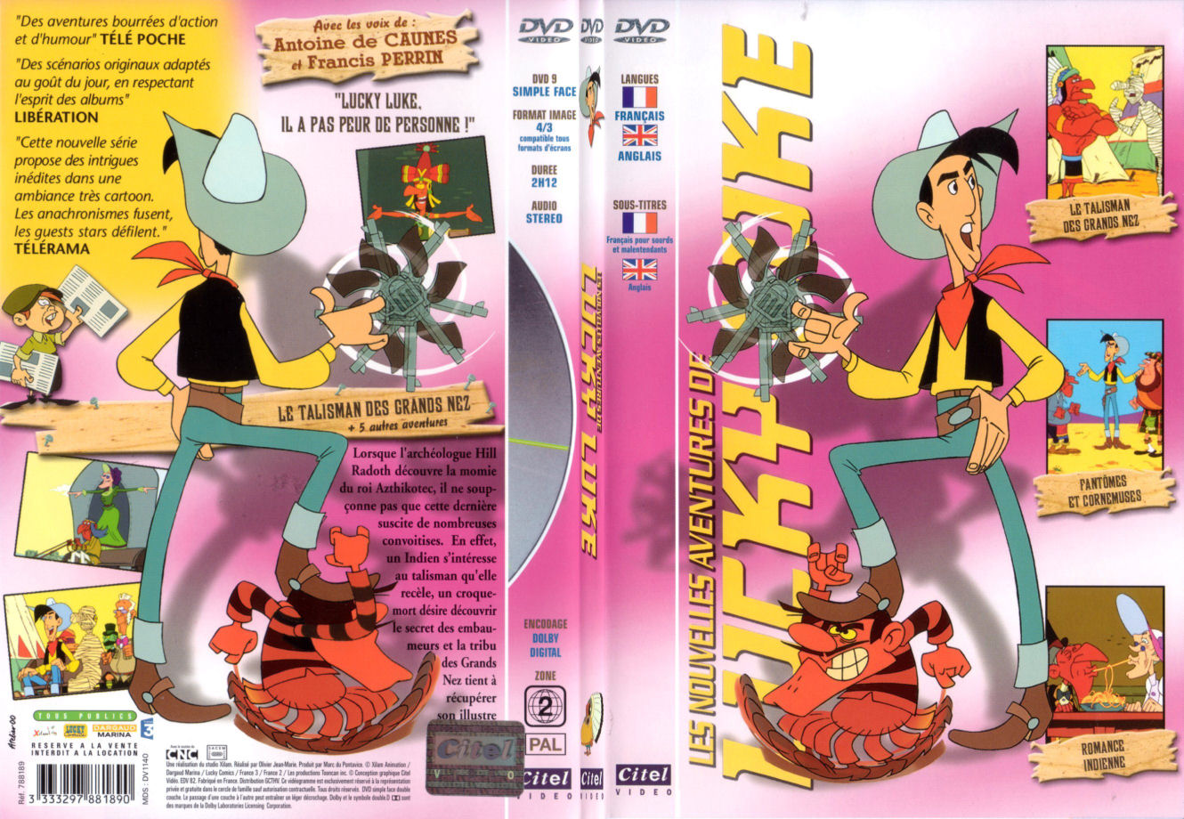 Jaquette DVD Lucky Luke - Le talisman des Grands Nez - SLIM