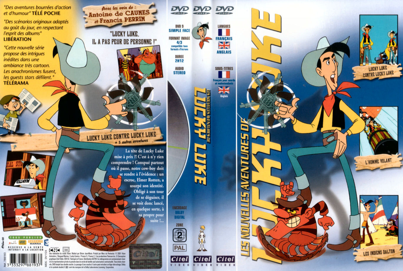 Jaquette DVD Lucky Luke - Lucky Luke contre Lucky Luke