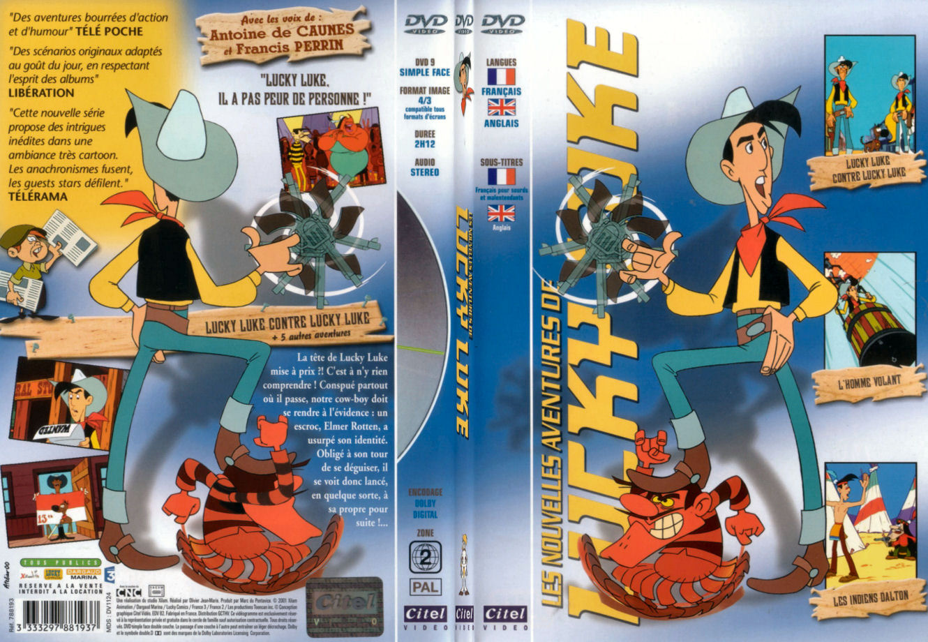 Jaquette DVD Lucky Luke - Lucky Luke contre Lucky Luke - SLIM