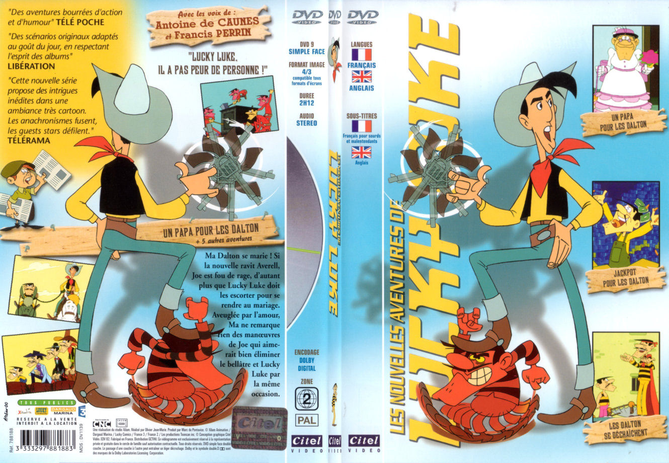 Jaquette DVD Lucky Luke - Un papa pour les Dalton - SLIM
