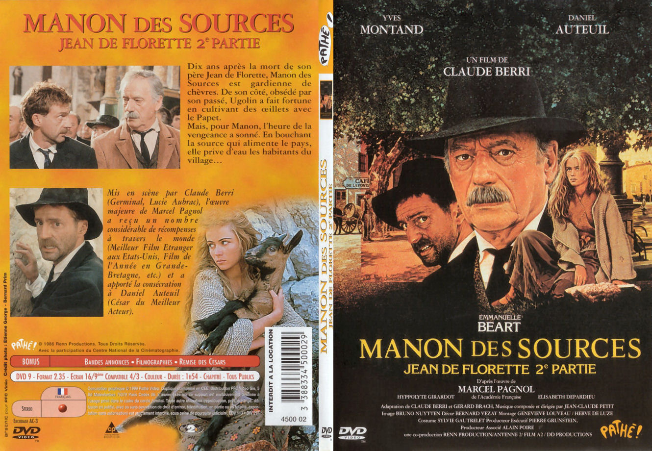 Jaquette DVD Manon des sources - SLIM