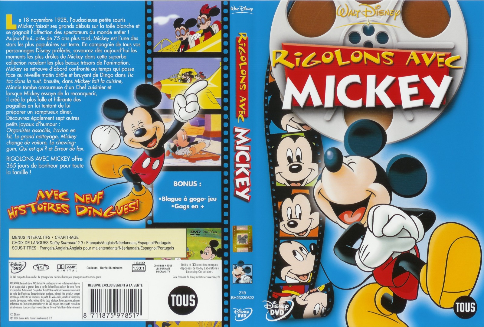Jaquette DVD Mickey Rigolons avec Mickey v2