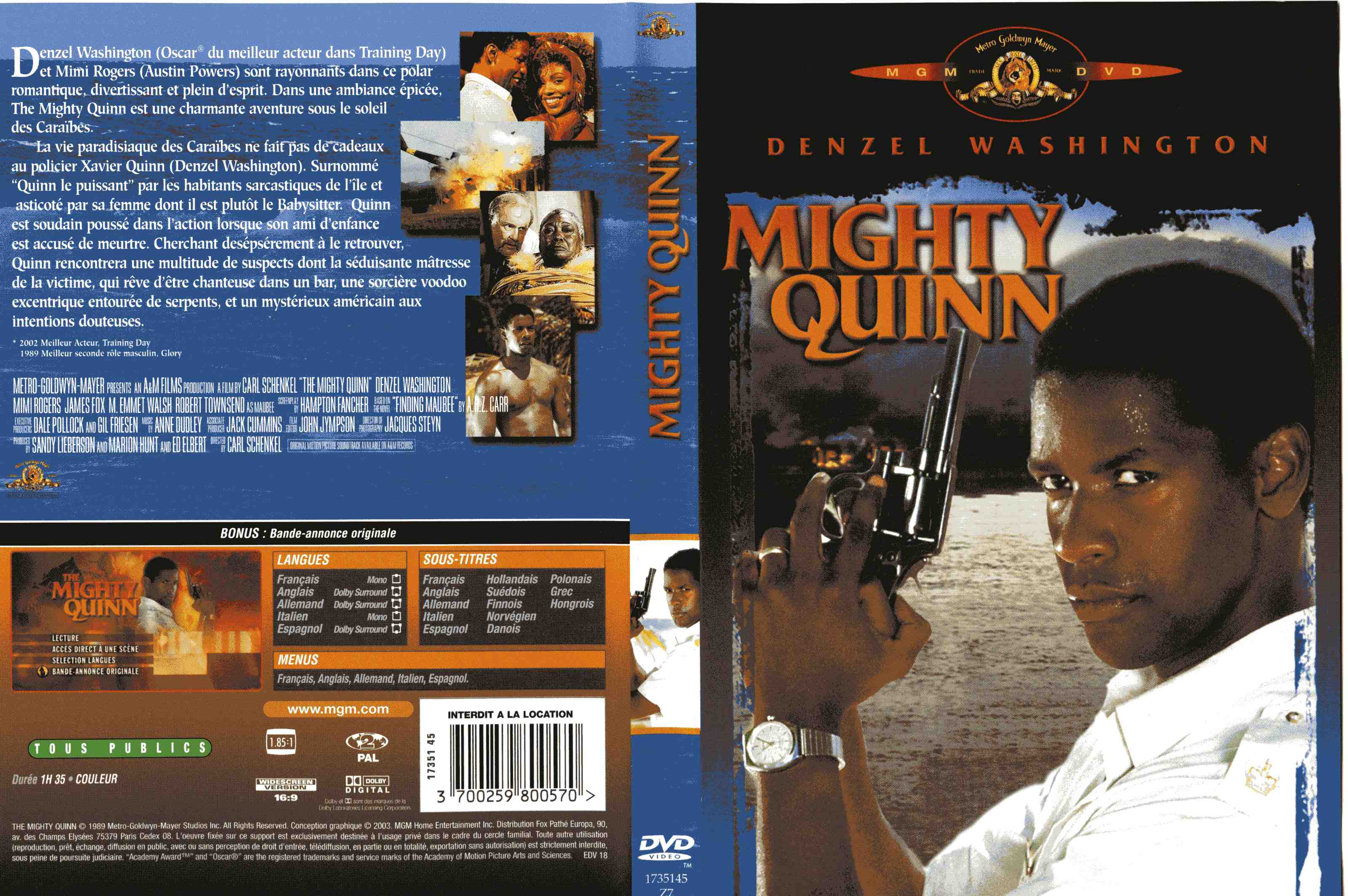 Jaquette DVD Mighty Quinn
