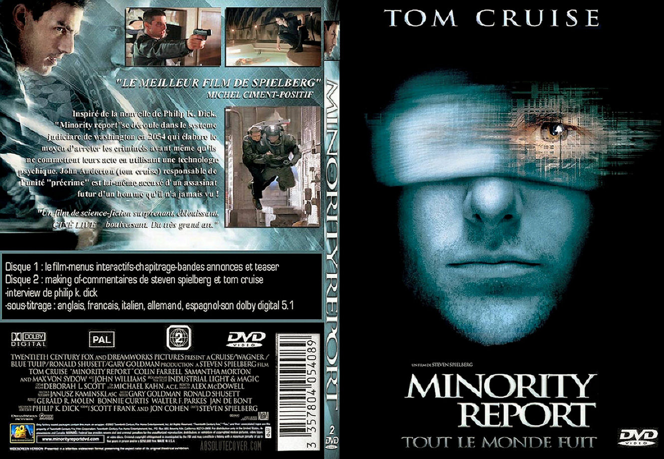 Jaquette DVD Minority Report - SLIM