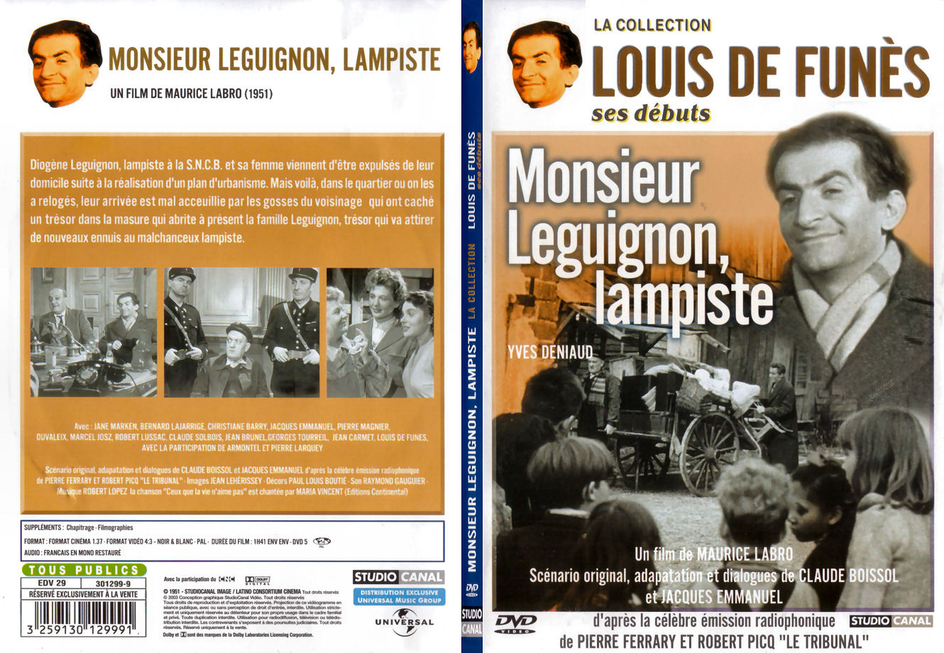 Jaquette DVD Monsieur Leguignon lampiste - SLIM