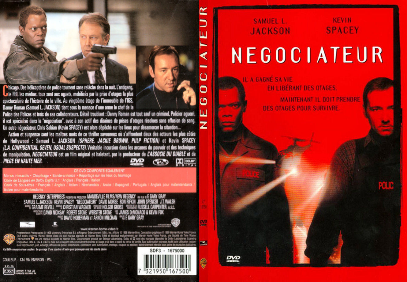 Jaquette DVD Negociateur - SLIM