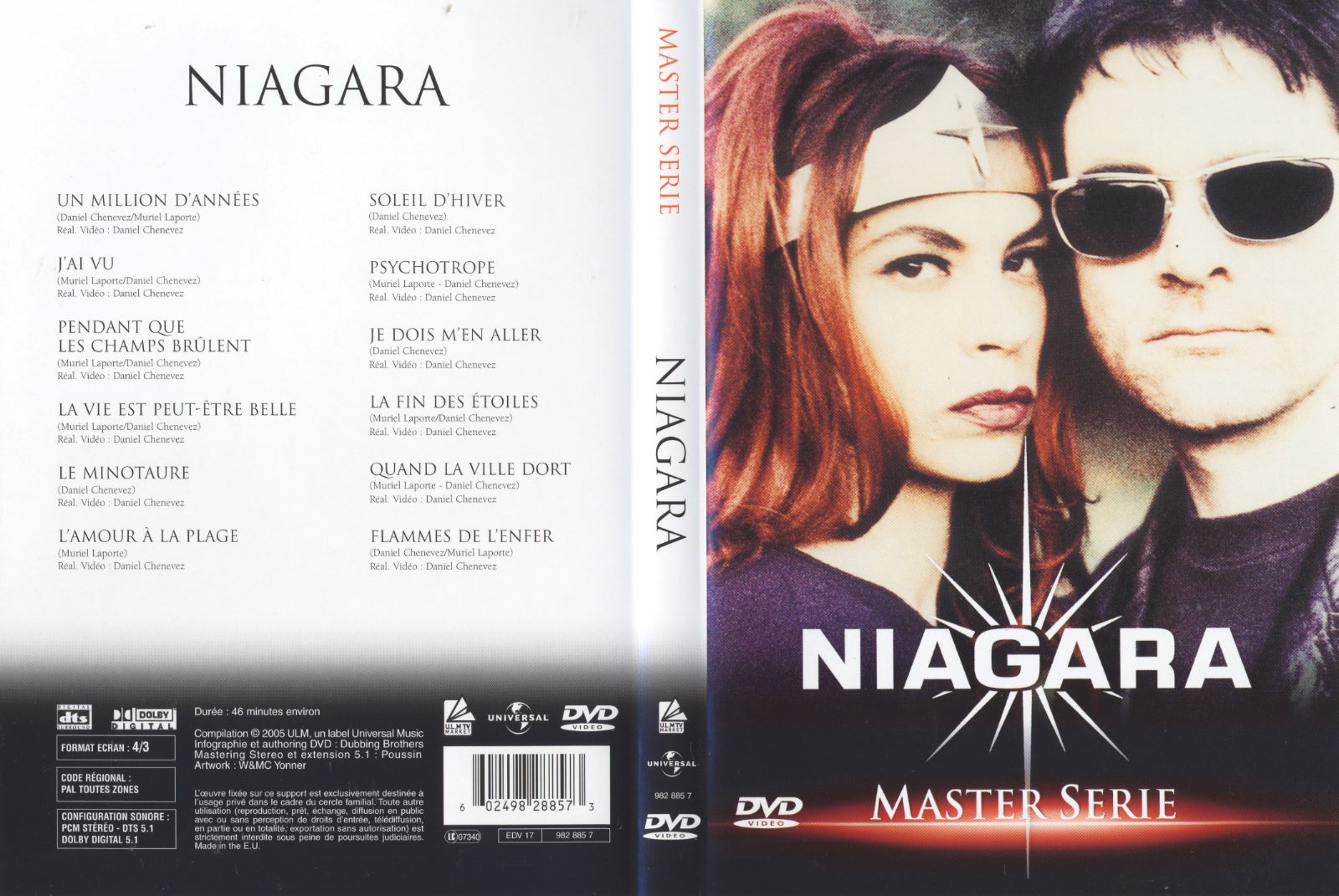 Jaquette DVD Niagara - master serie