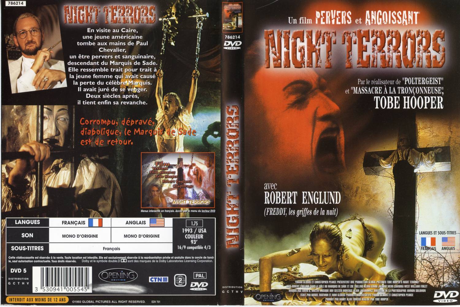 Jaquette DVD Night terrors