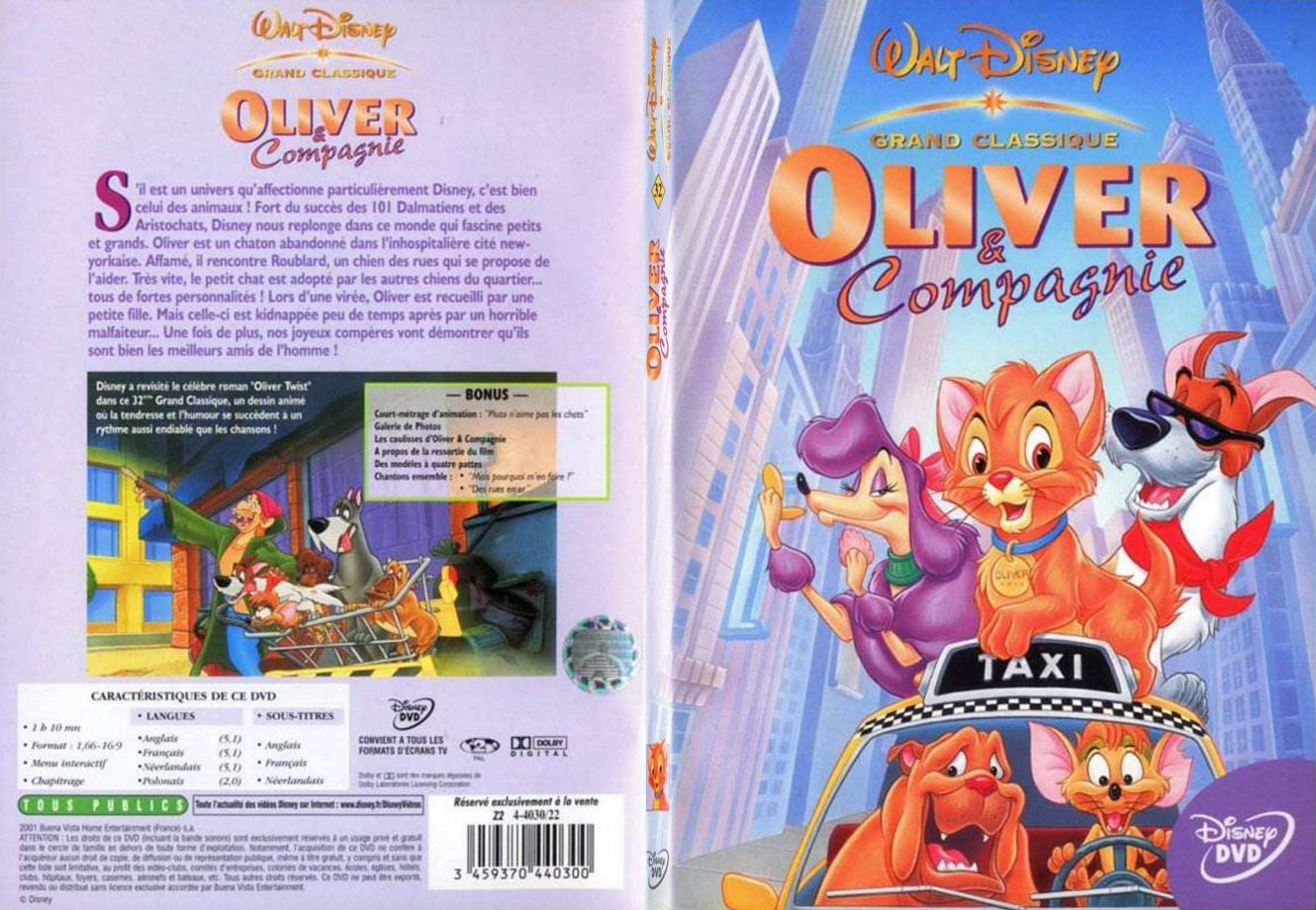 Jaquette DVD Oliver et compagnie - SLIM v2