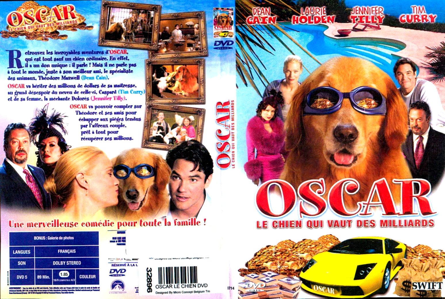 Jaquette DVD Oscar le chien qui vaut des milliards