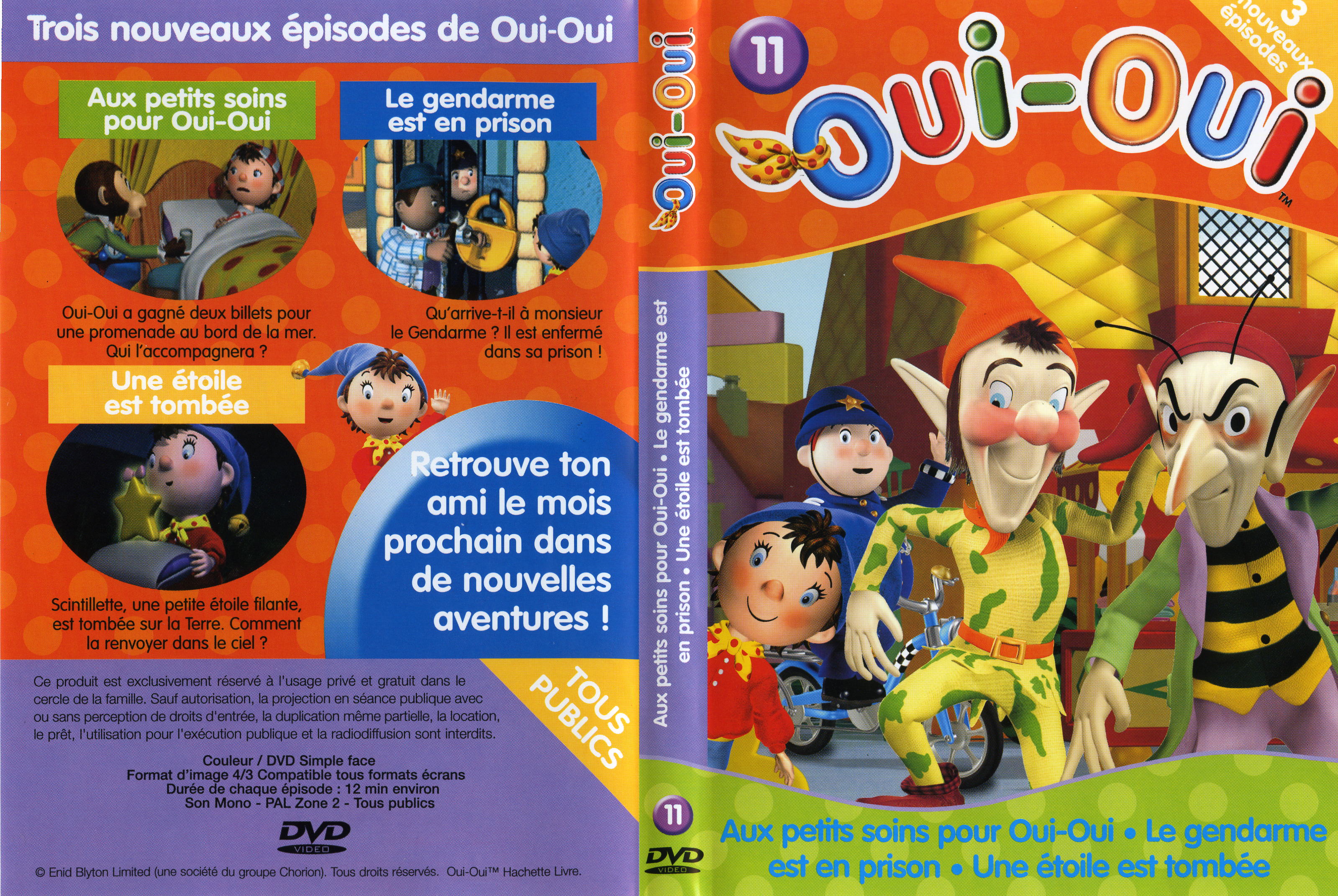 Jaquette DVD Oui-oui vol 11