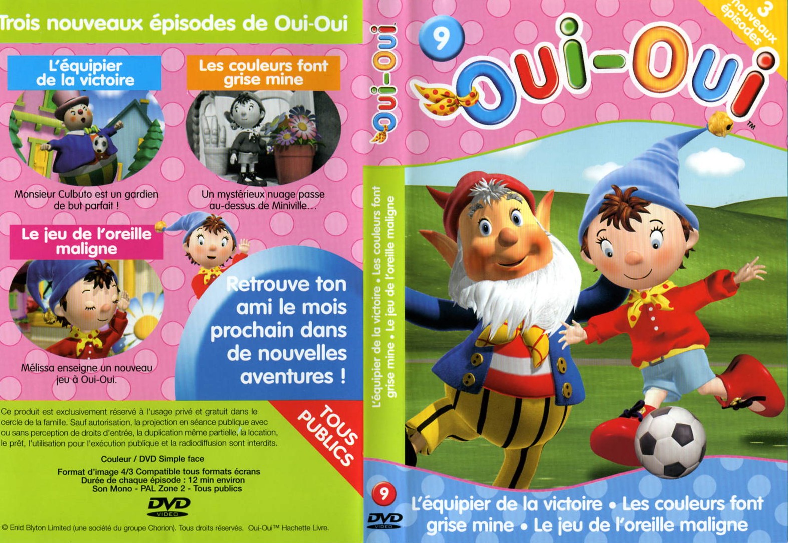 Jaquette DVD Oui-oui vol 9