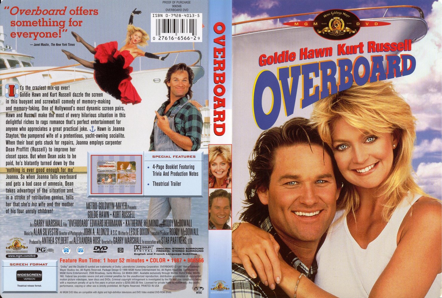 Jaquette DVD Overboard Zone 1