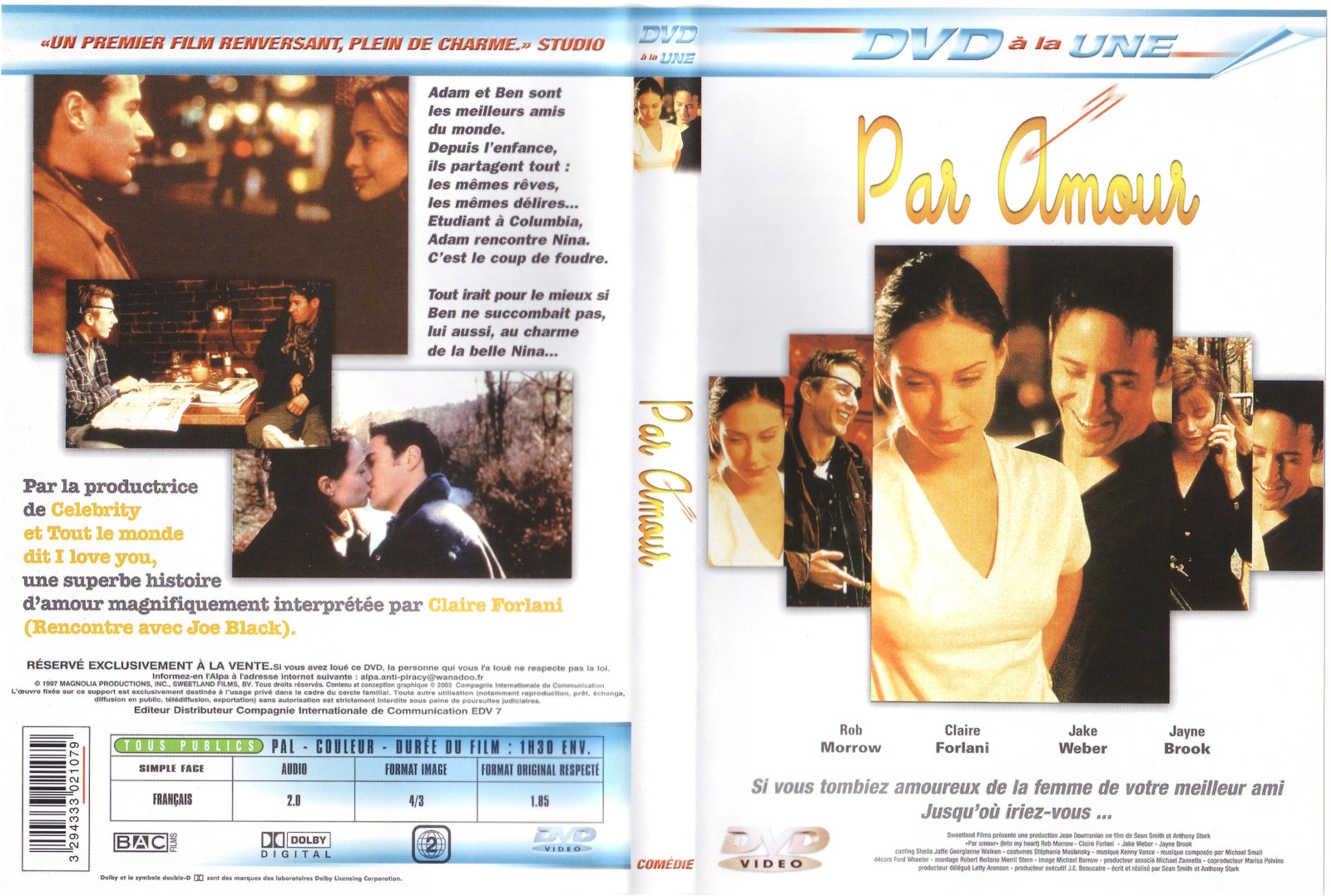 Jaquette DVD Par amour