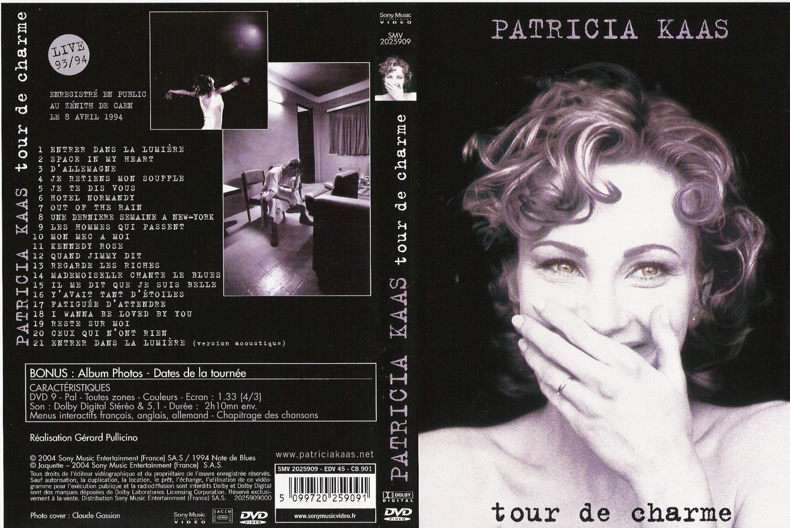 Jaquette DVD Patricia Kaas tour de charme