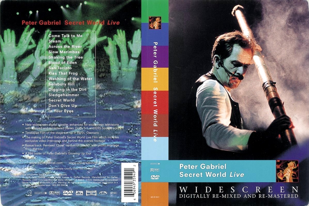 Jaquette DVD Peter Gabriel - Secret World Live