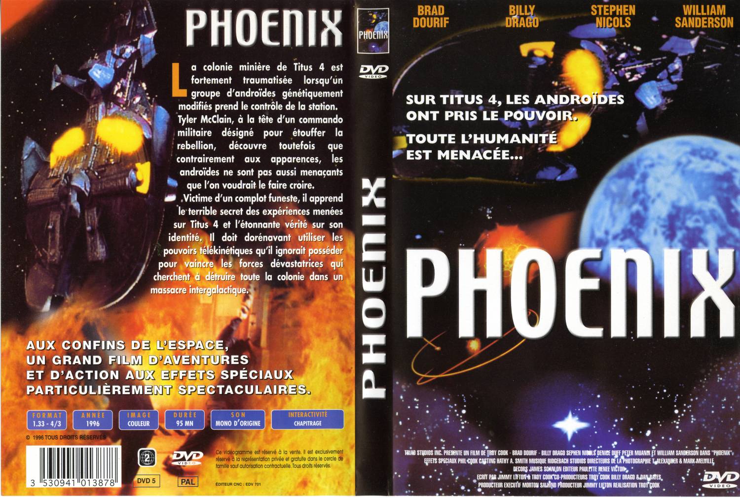 Jaquette DVD Phoenix (1996)