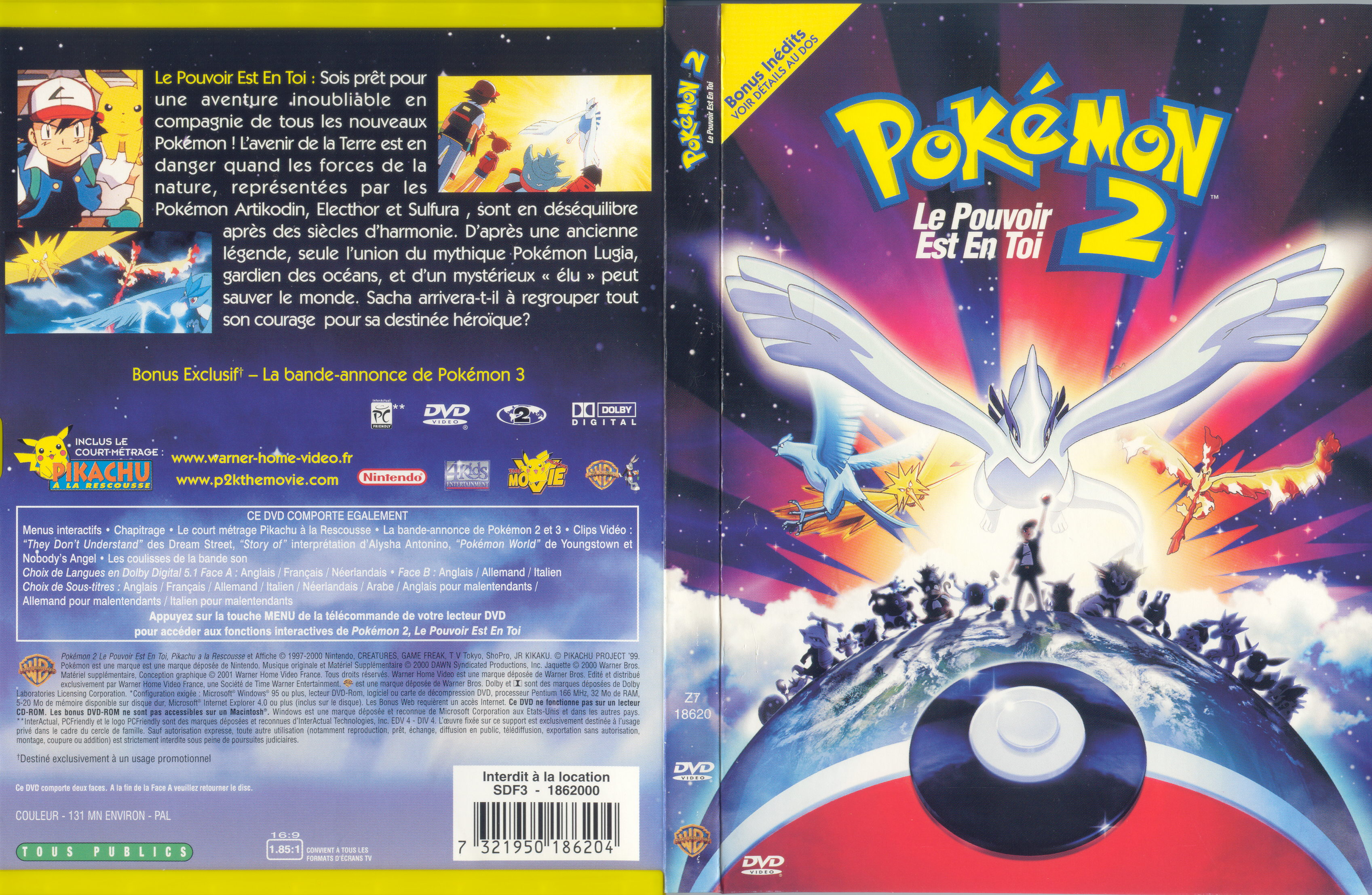 Jaquette DVD Pokemon 2 le pouvoir est en toi v2