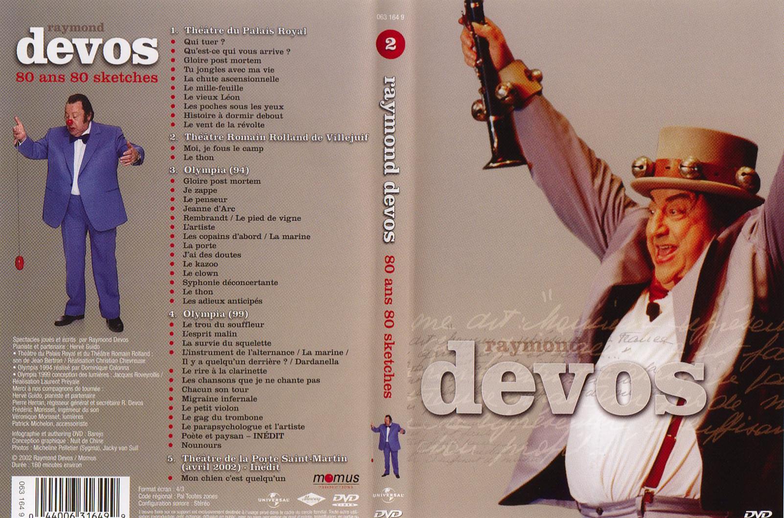 Jaquette DVD Raymond Devos vol 2