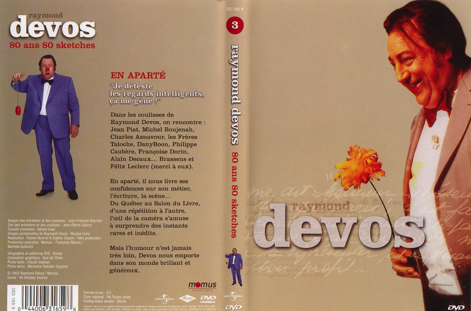 Jaquette DVD Raymond Devos vol 3