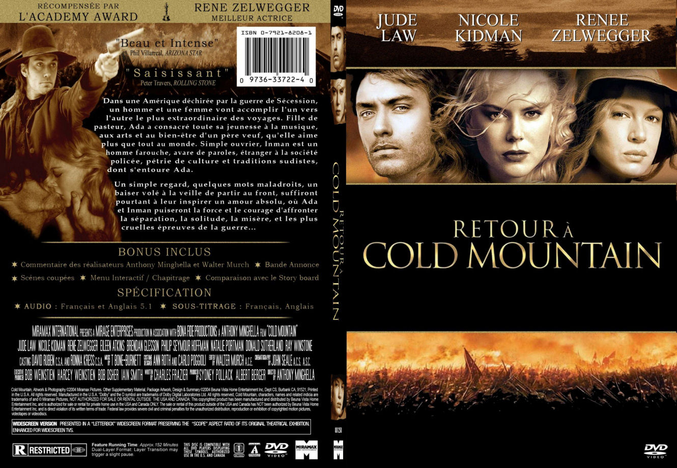 Jaquette DVD Retour  Cold mountain - SLIM