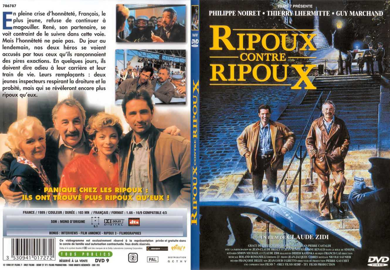 Jaquette DVD Ripoux contre Ripoux - SLIM
