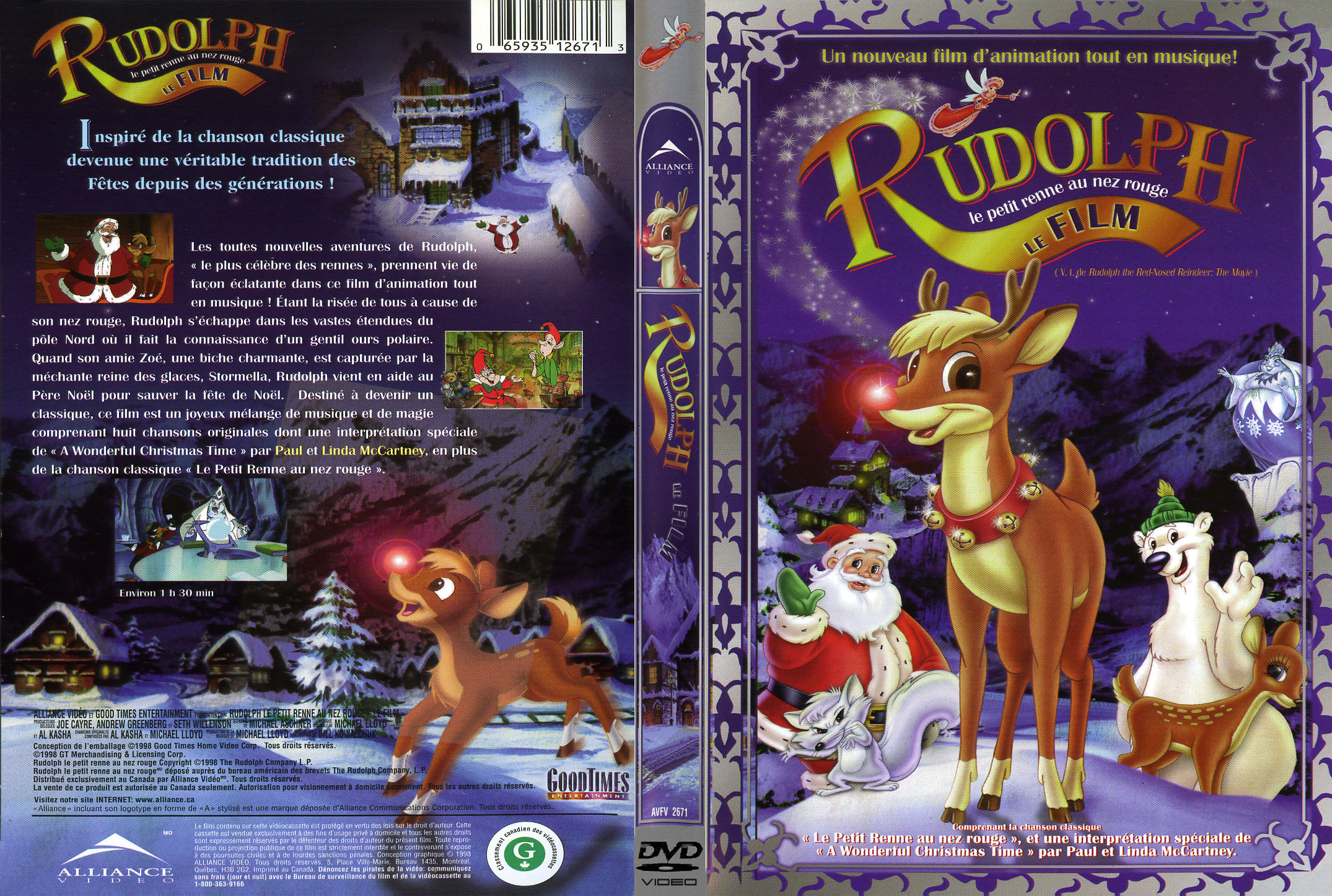 Jaquette DVD Rudolph Le petit renne au nez rouge Le Film