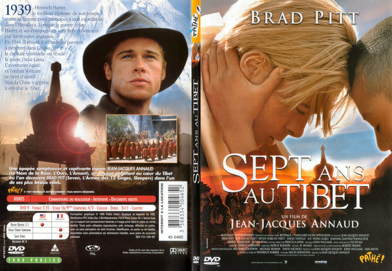 Jaquette DVD Sept ans au Tibet - SLIM