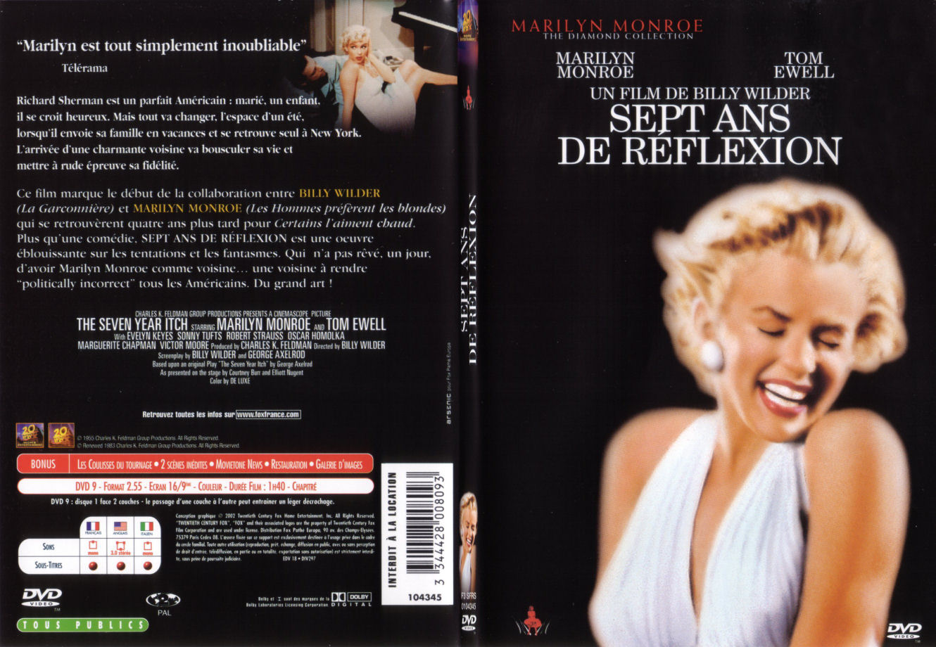 Jaquette DVD Sept ans de reflexion - SLIM