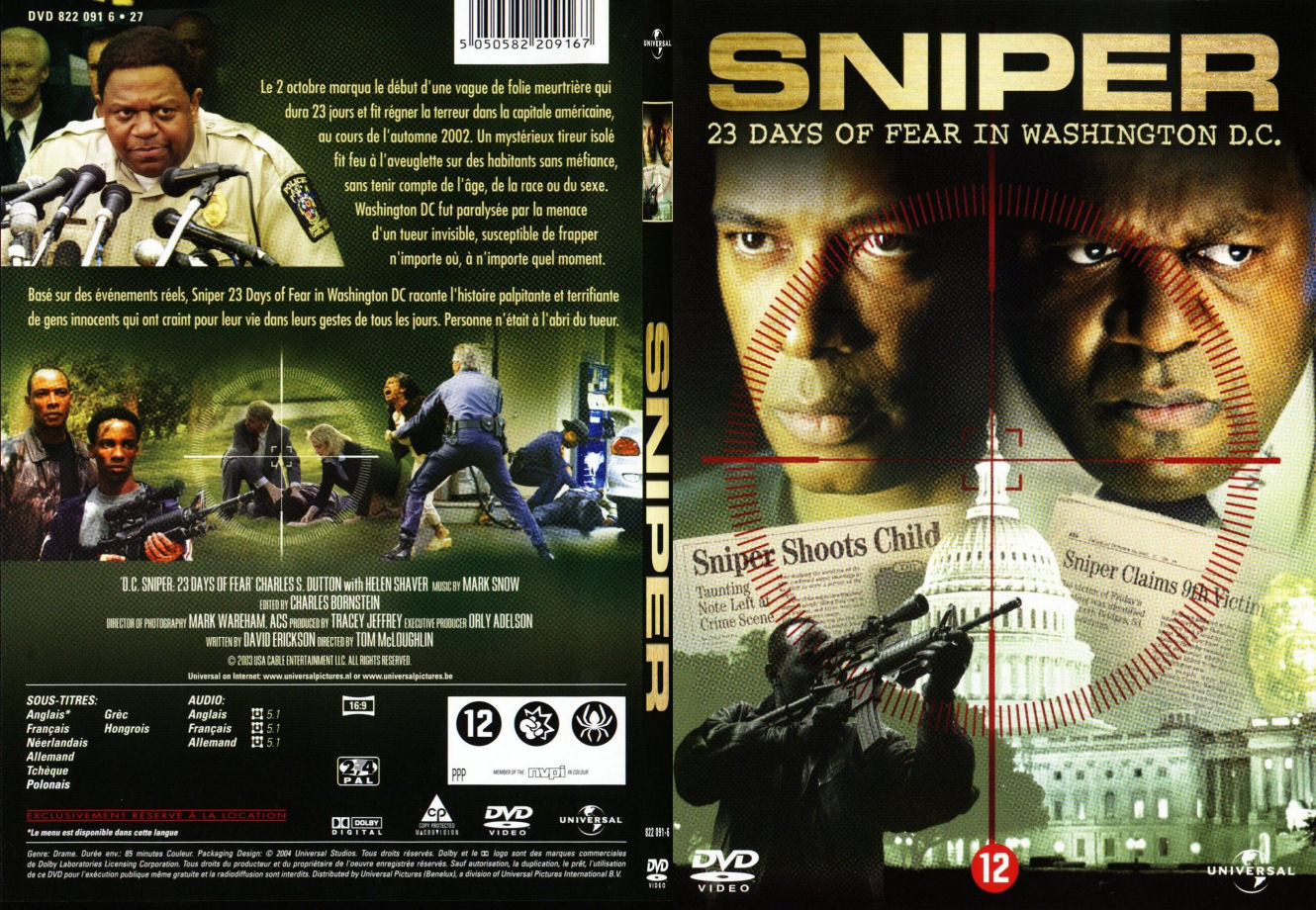 Jaquette DVD Sniper 23 jours - SLIM