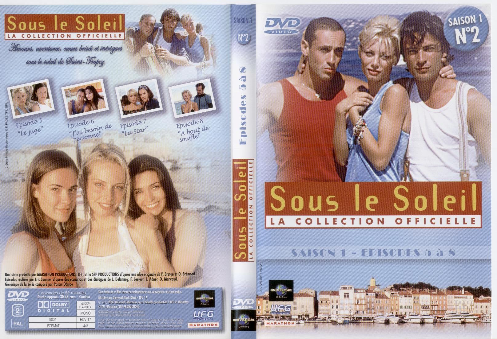 Jaquette DVD Sous le soleil saison 1 vol 2
