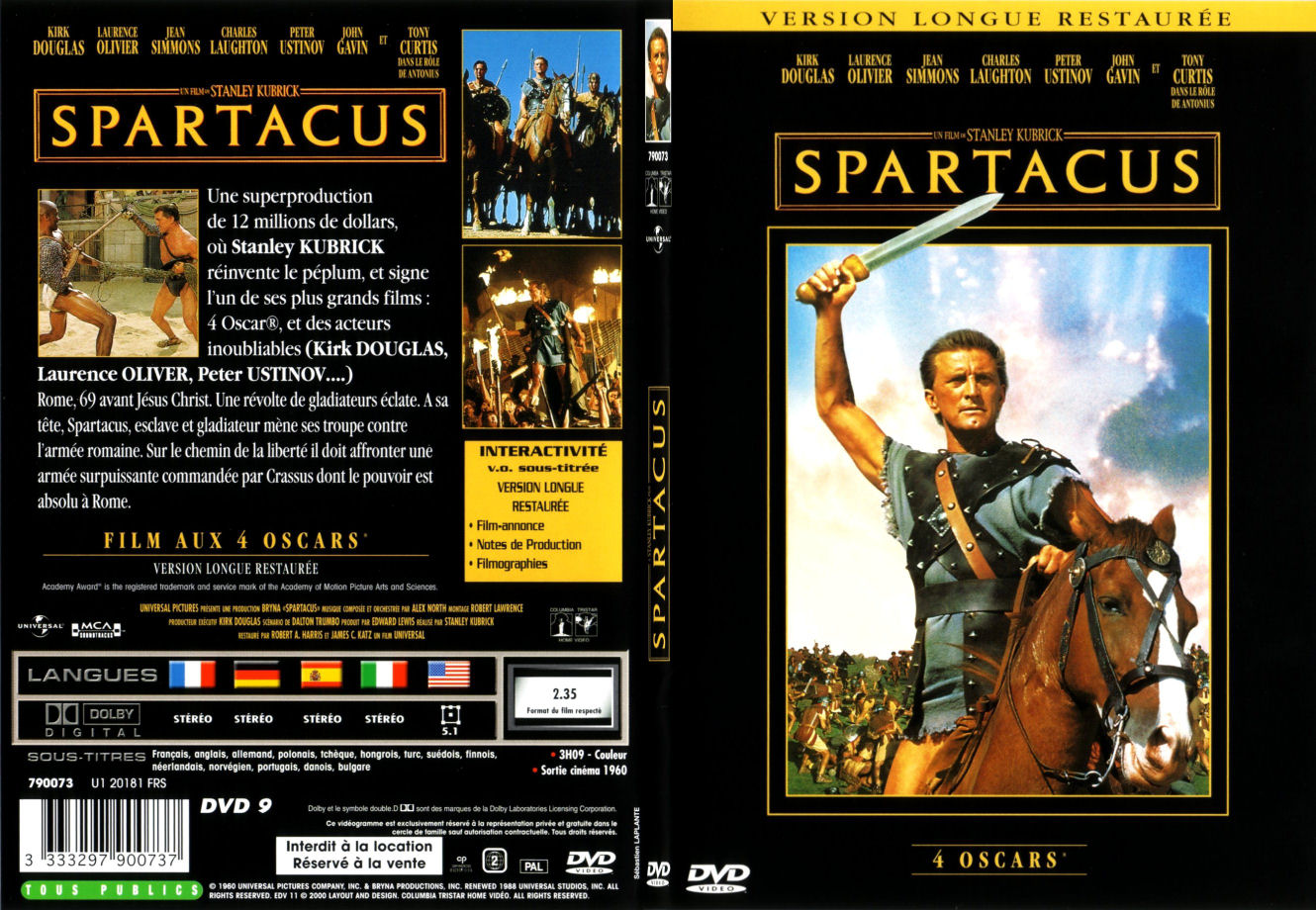 Jaquette DVD Spartacus - SLIM