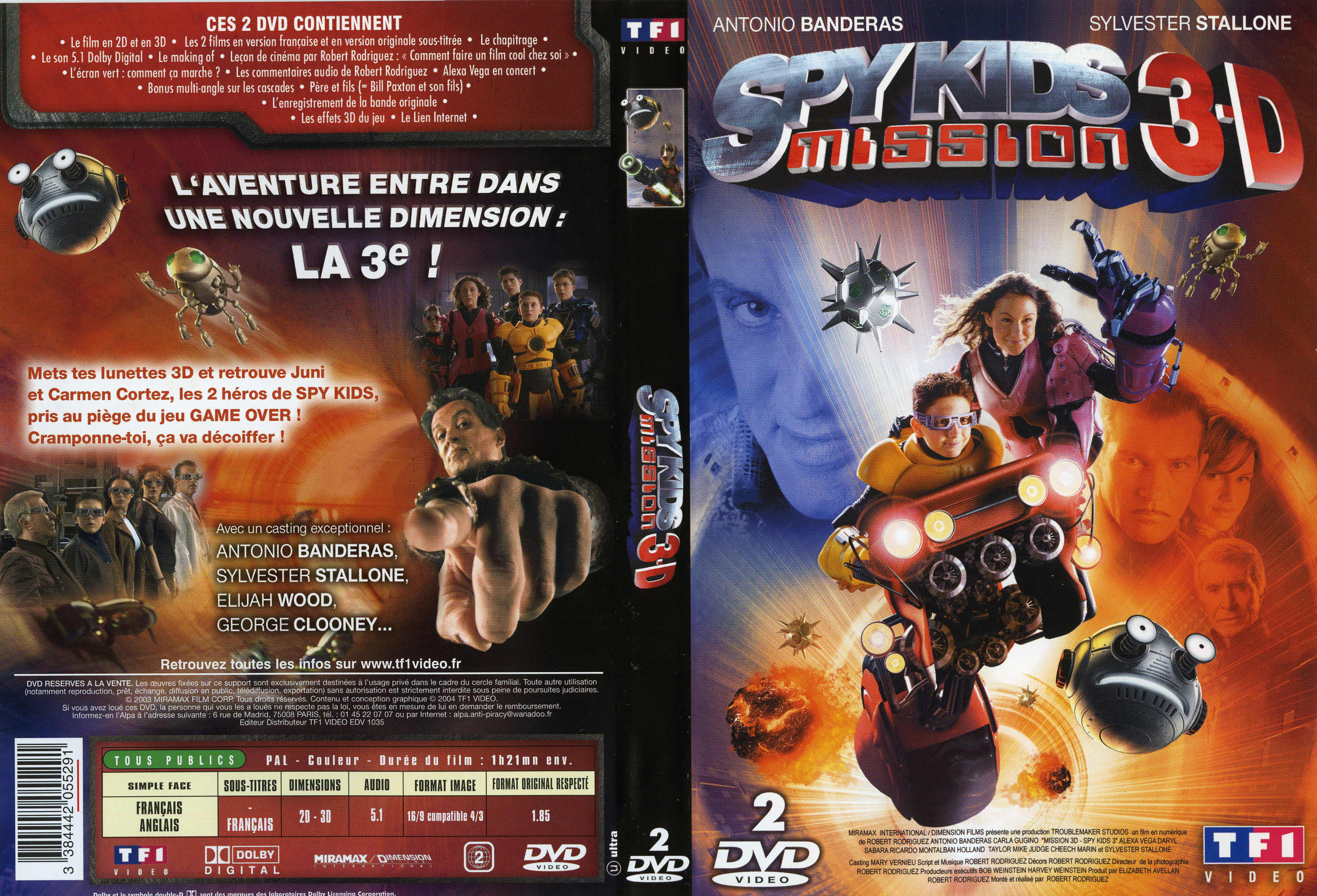 Jaquette DVD Spy kids 3D v2