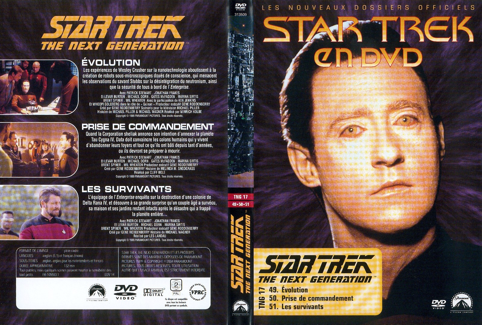 Jaquette DVD Star trek The next generation vol 17