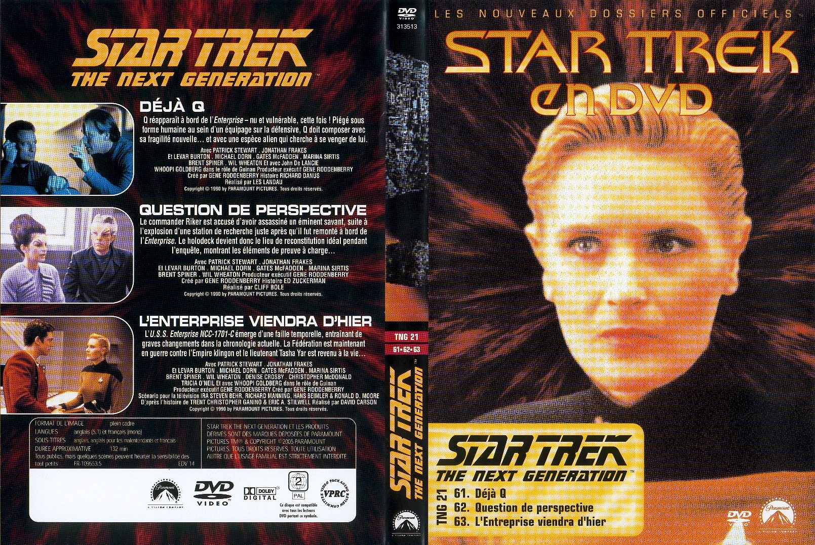 Jaquette DVD Star trek The next generation vol 21