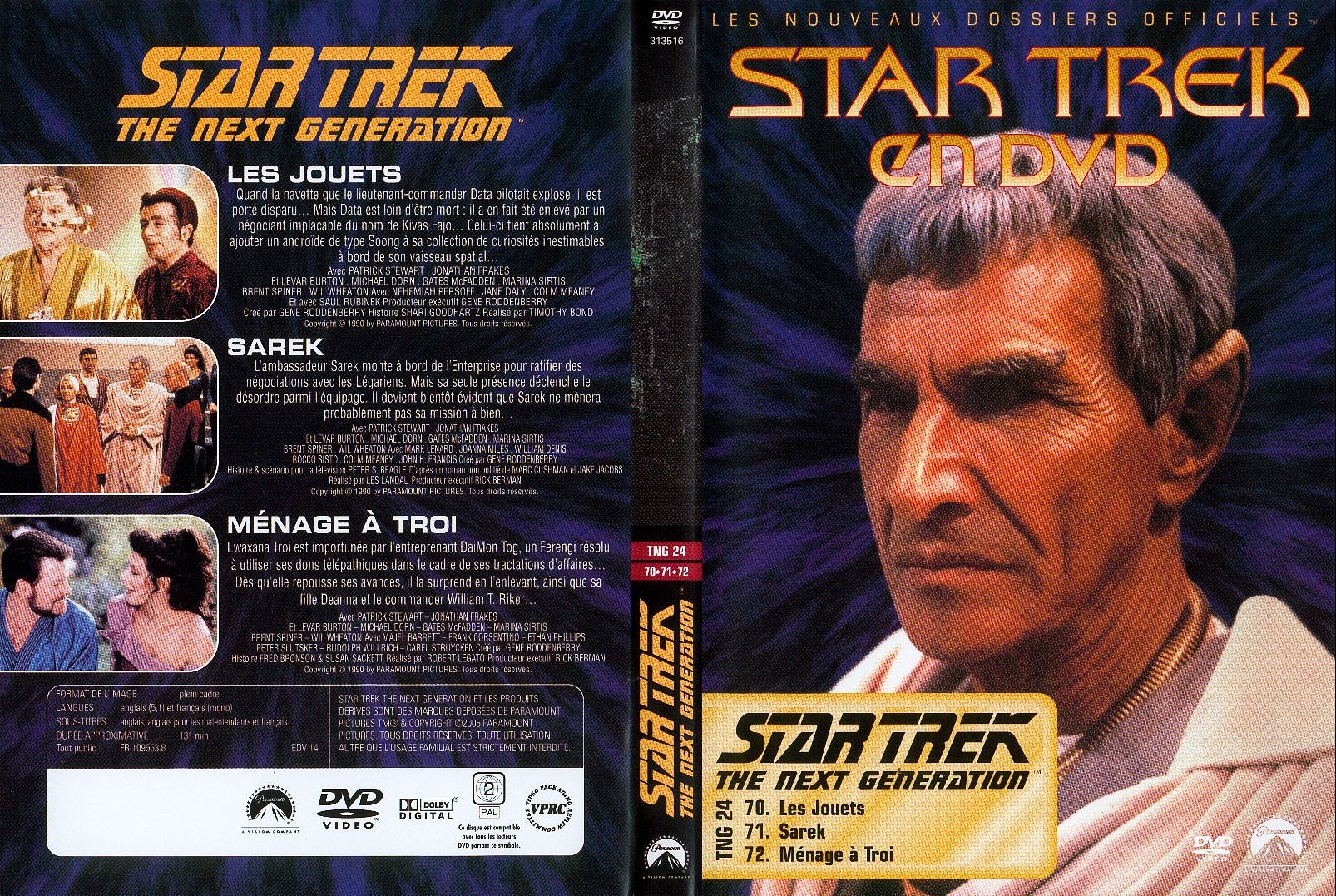 Jaquette DVD Star trek The next generation vol 24