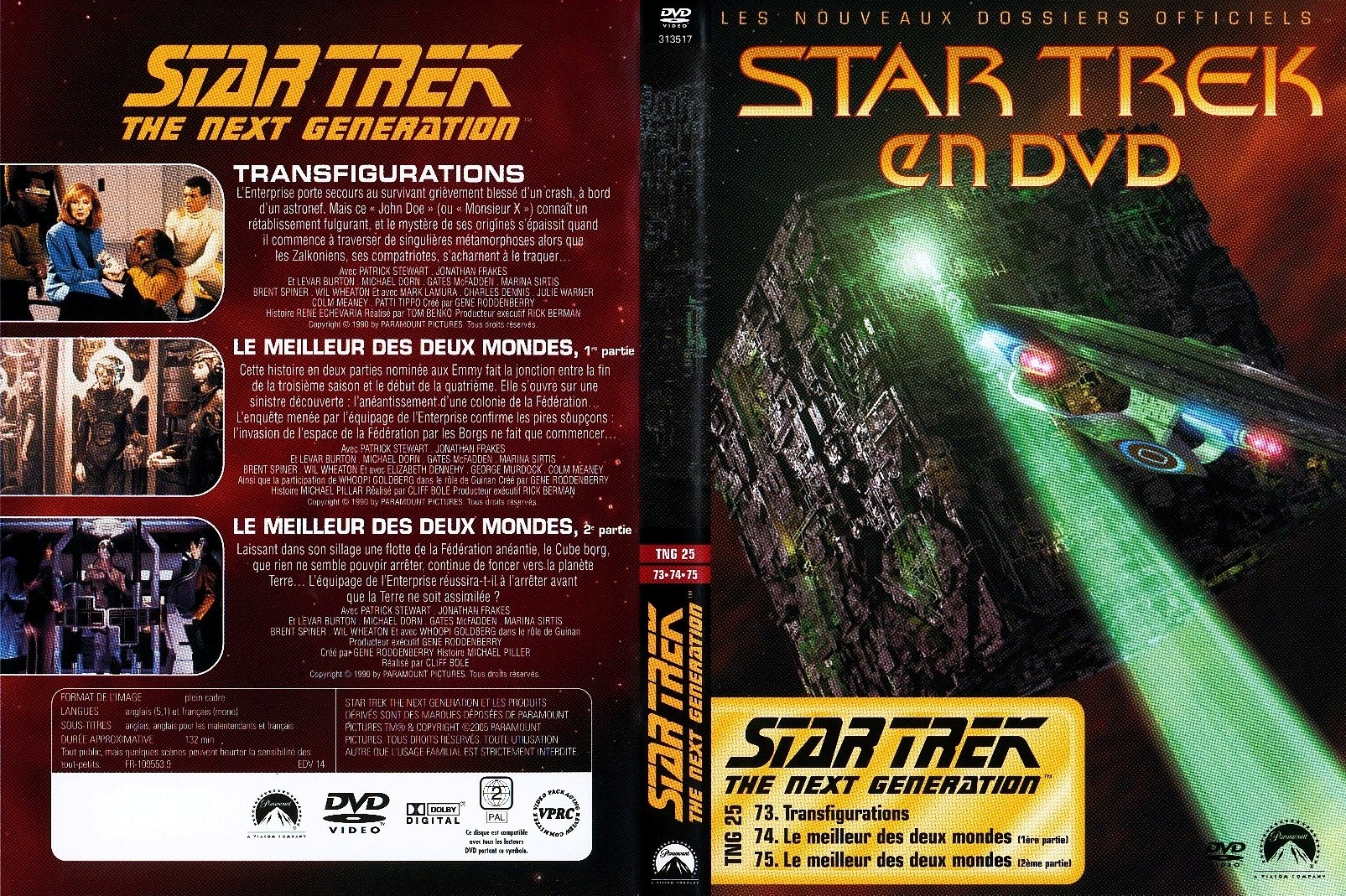 Jaquette DVD Star trek The next generation vol 25