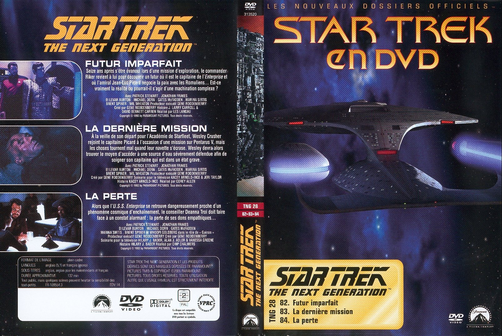 Jaquette DVD Star trek The next generation vol 28