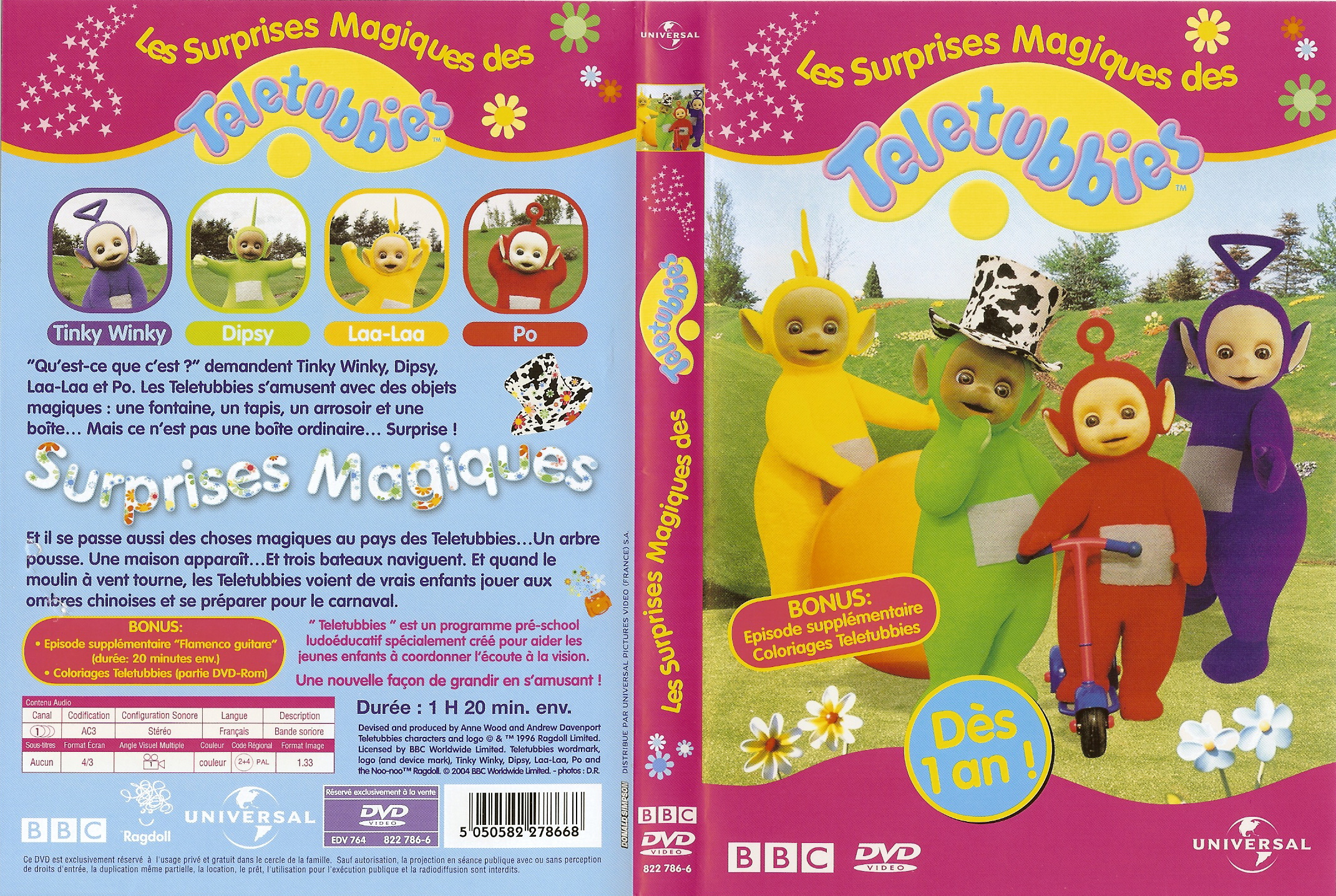 Jaquette DVD Tltubbies Les surprises magiques des Teletubbies