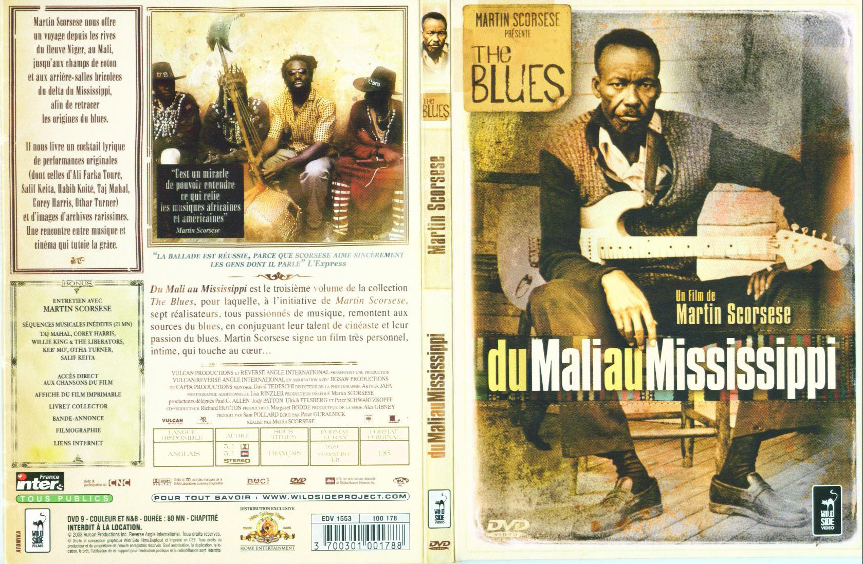 Jaquette DVD The blues - Du Mali au Mississipi