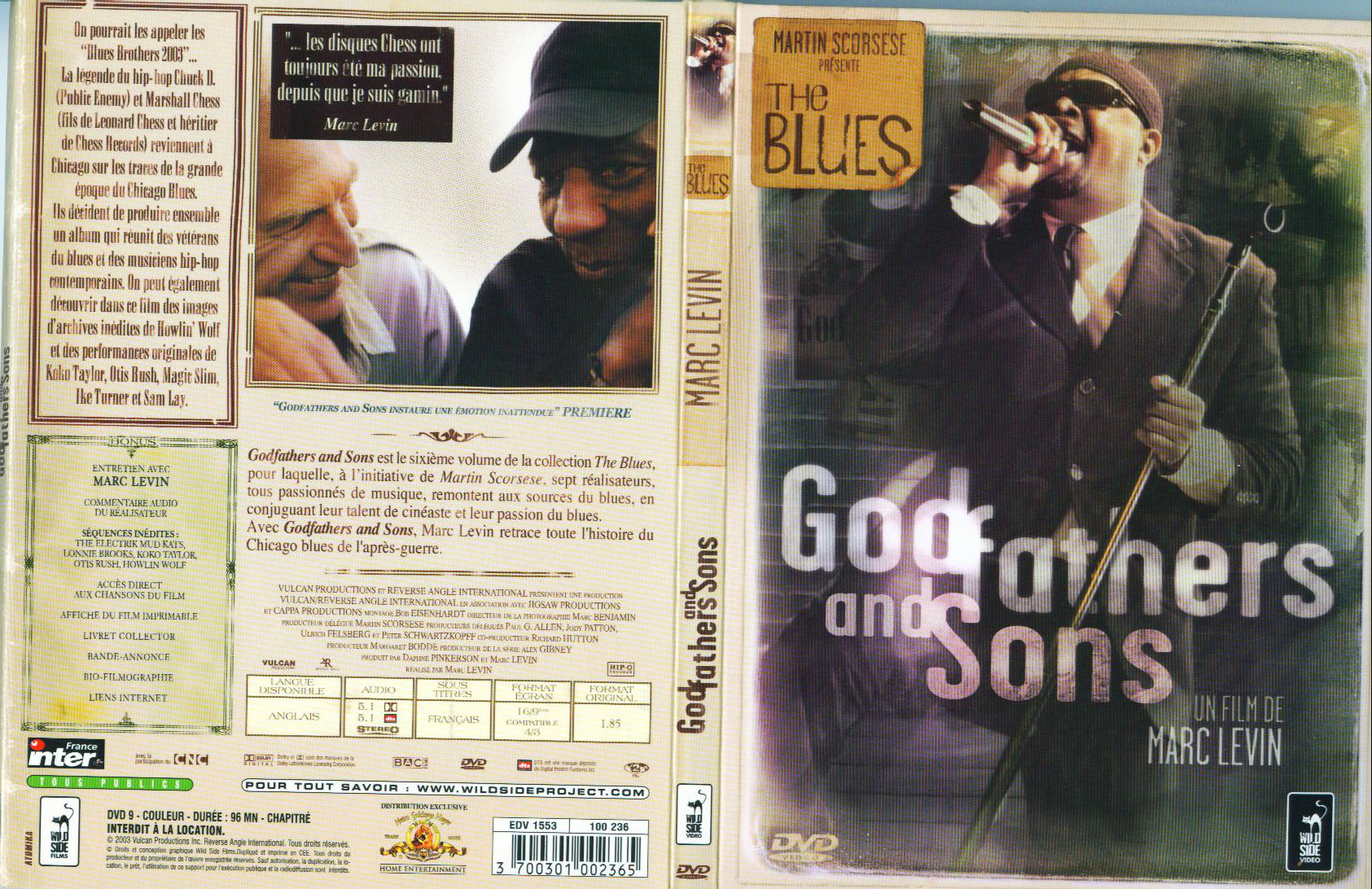 Jaquette DVD The blues - Godfathers and sons