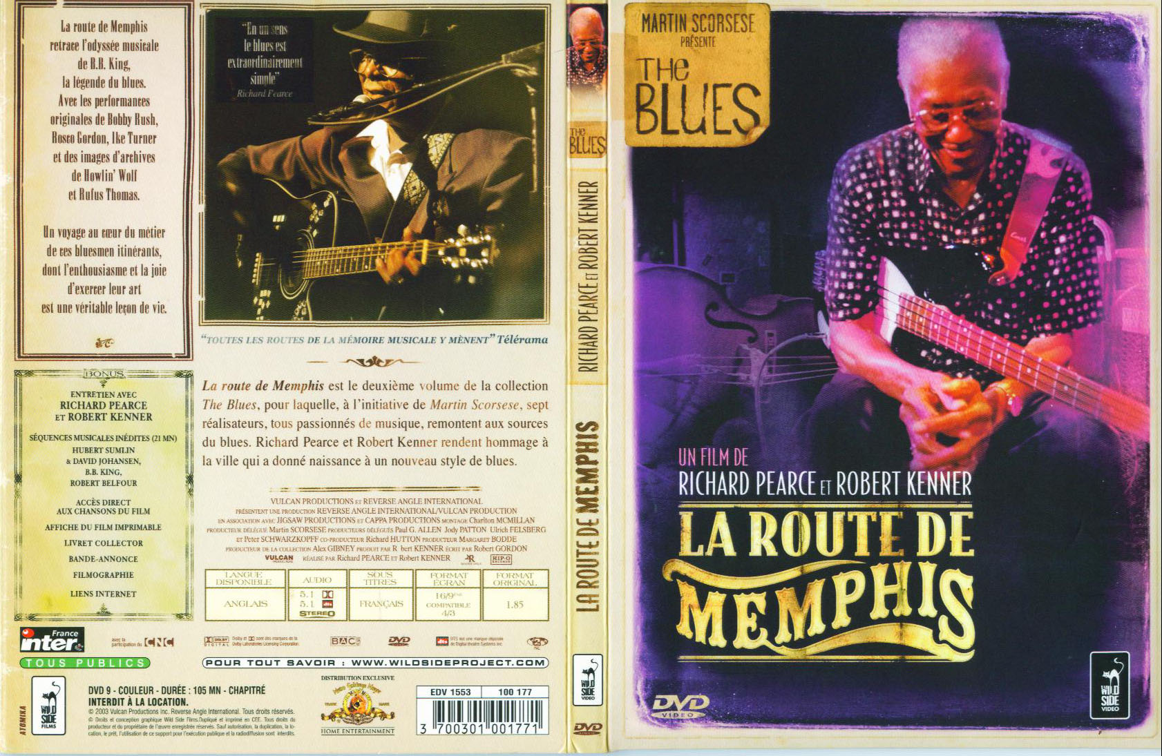 Jaquette DVD The blues - La route de menphis