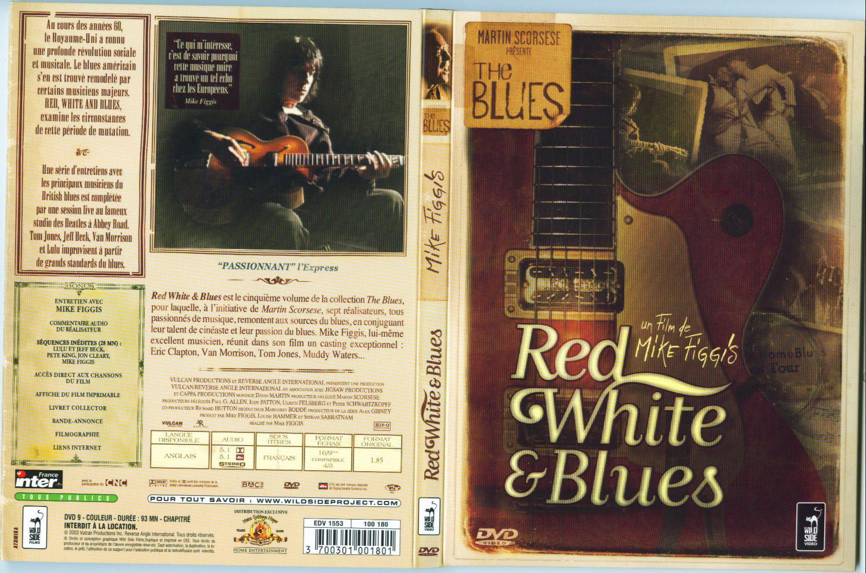 Jaquette DVD The blues - Red white and blues