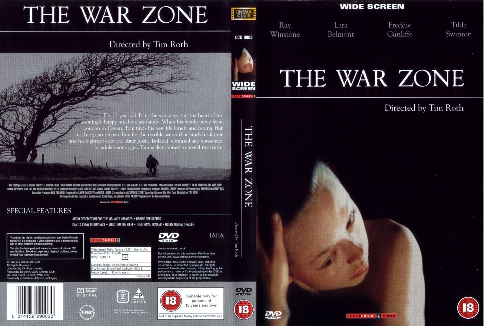 Jaquette DVD The war zone