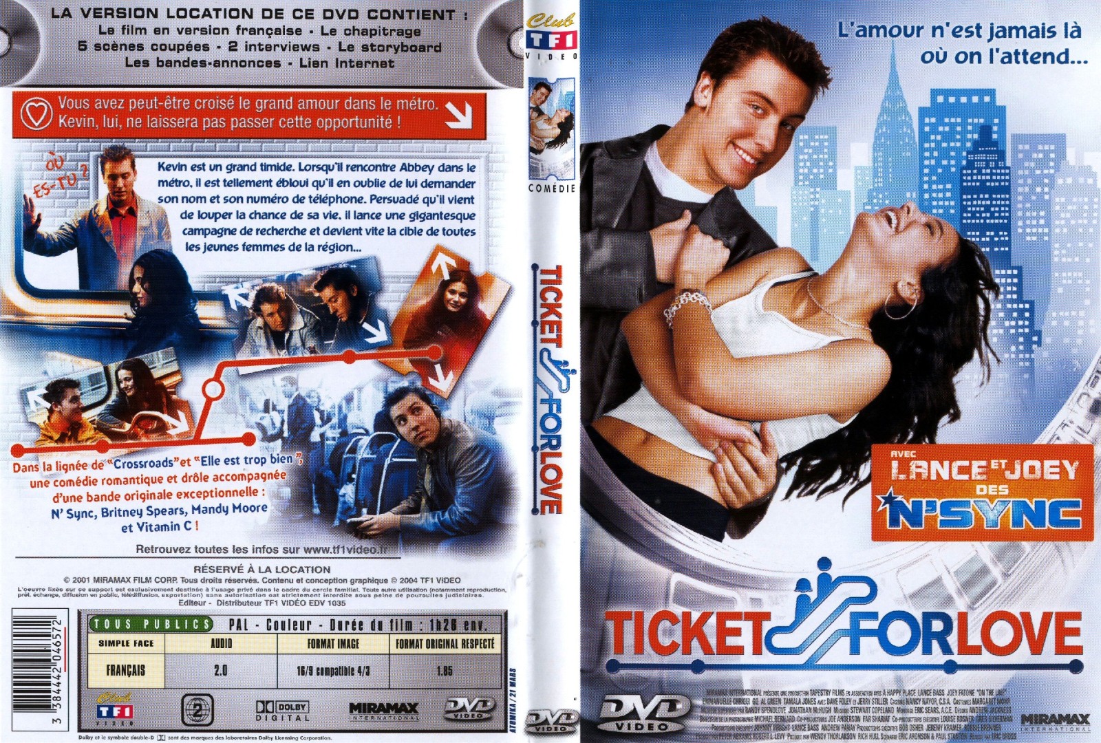 Jaquette DVD Ticket for love
