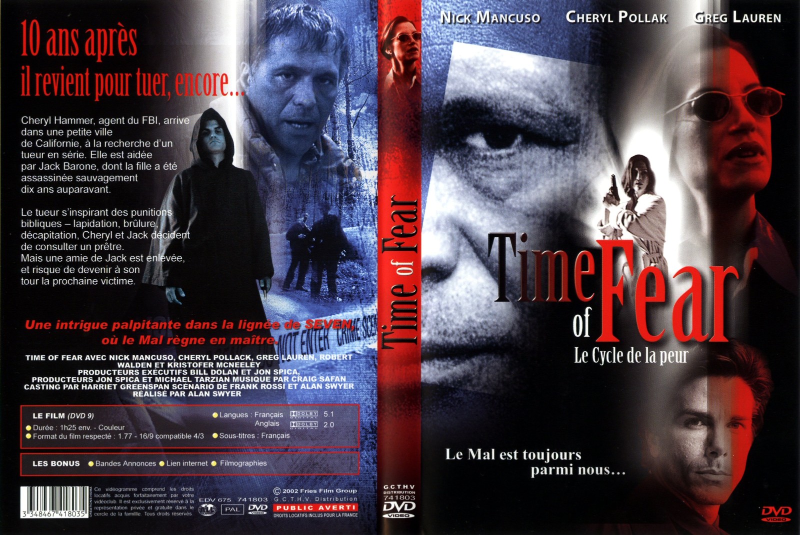 Jaquette DVD Time of fear